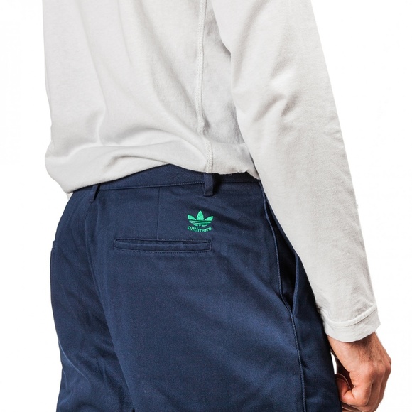 adidas x AllTimers Chino Loose-Fit Skate Pant Blue - Picture 6 of 7